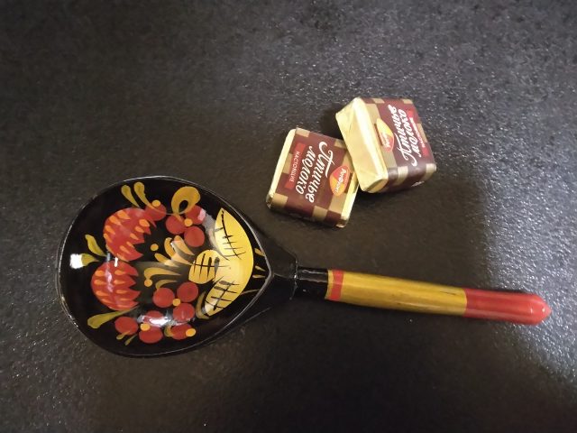 ホフロマ塗りのスプーン